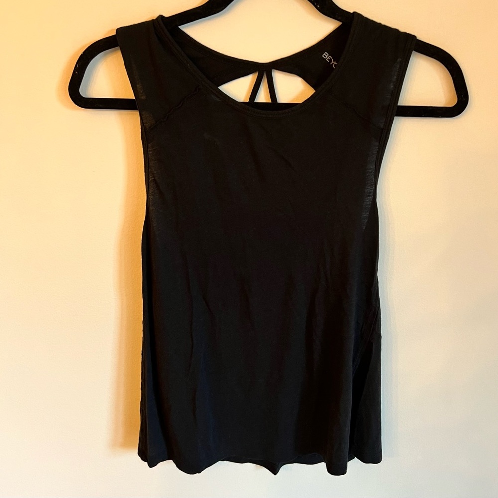 Beyond Yoga Black Athletic Tank Top Criss Cross Back | S - Picture 4 of 7